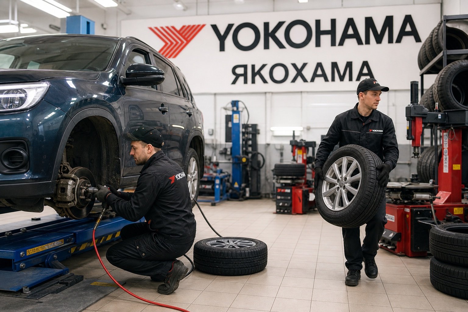 Шиномонтаж Yokohama — переобувка колёс